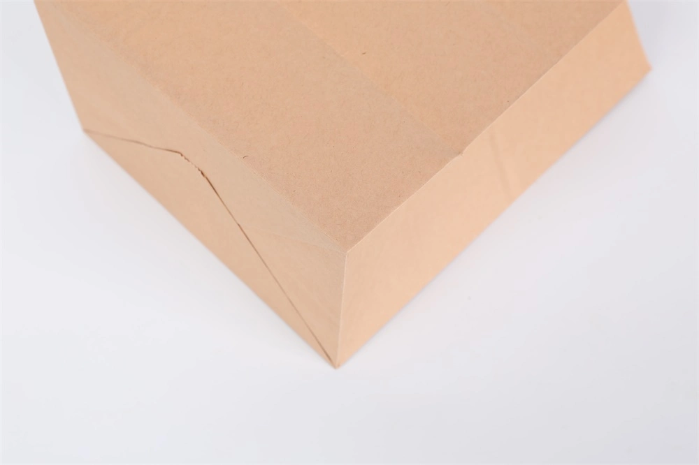 Manufacturer Customize Logo Recyclable Sos Brown Kraft Paper Bag