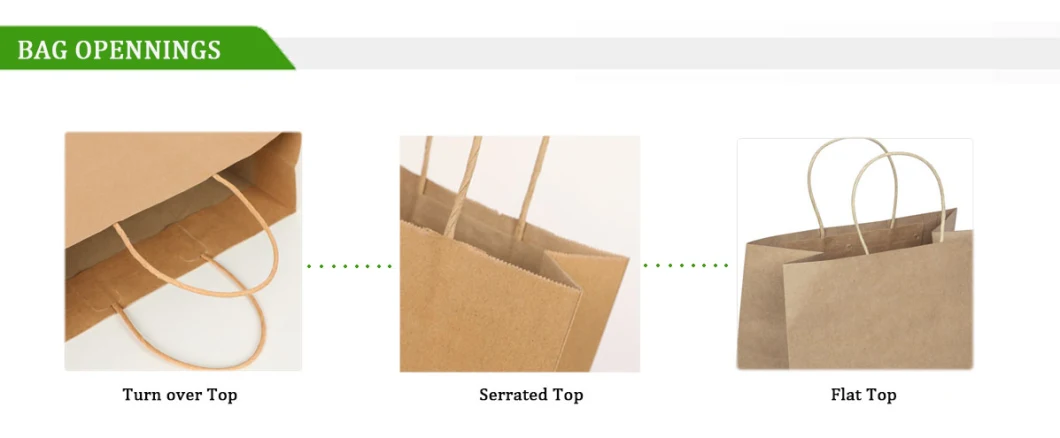 Customize Thick Turnover Top Paper Bags Shopping Handle Boutique Wholesale