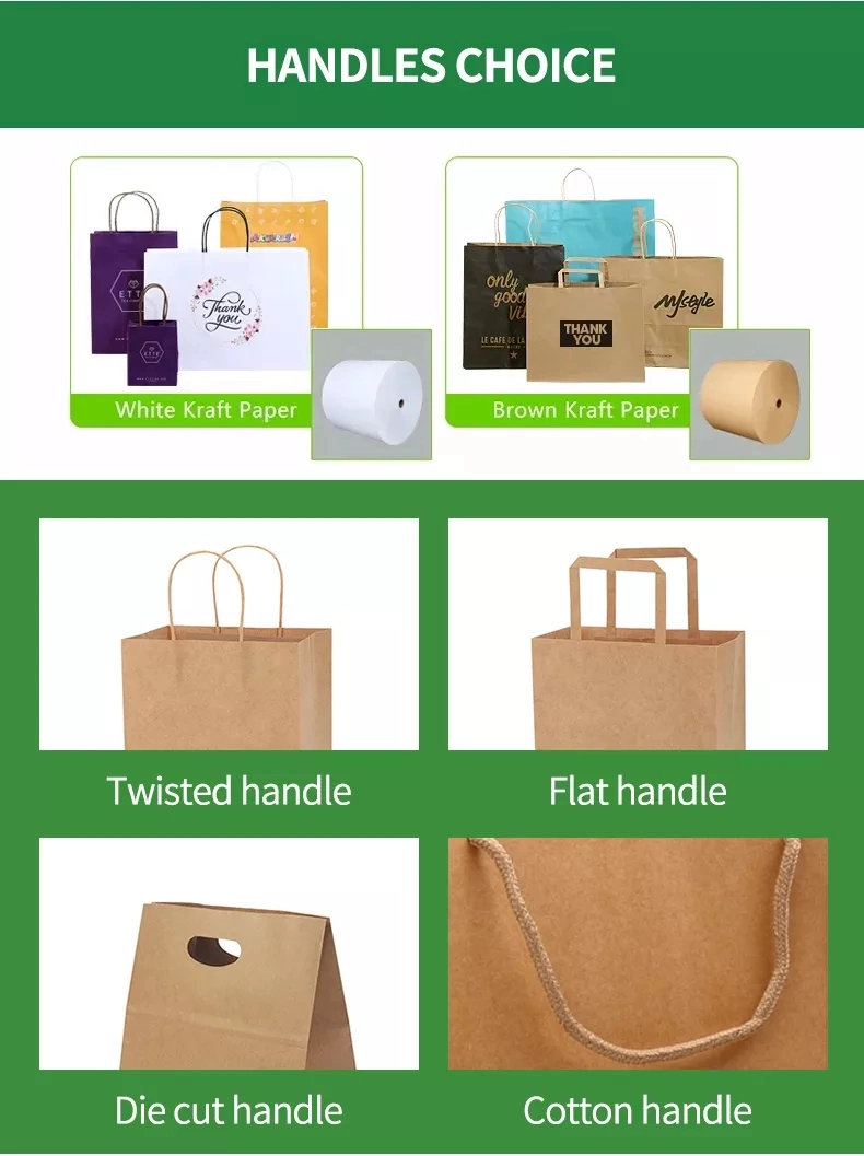 Hot Sales Eco-Friendly Food Grade Sos White Kraft Paper Bags