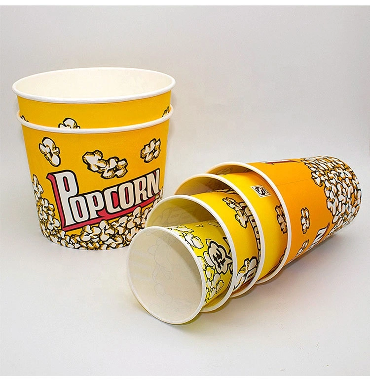 Disposable Compostable Pink Plastic Papers Chicken Container Package Popcorn Box Bucket