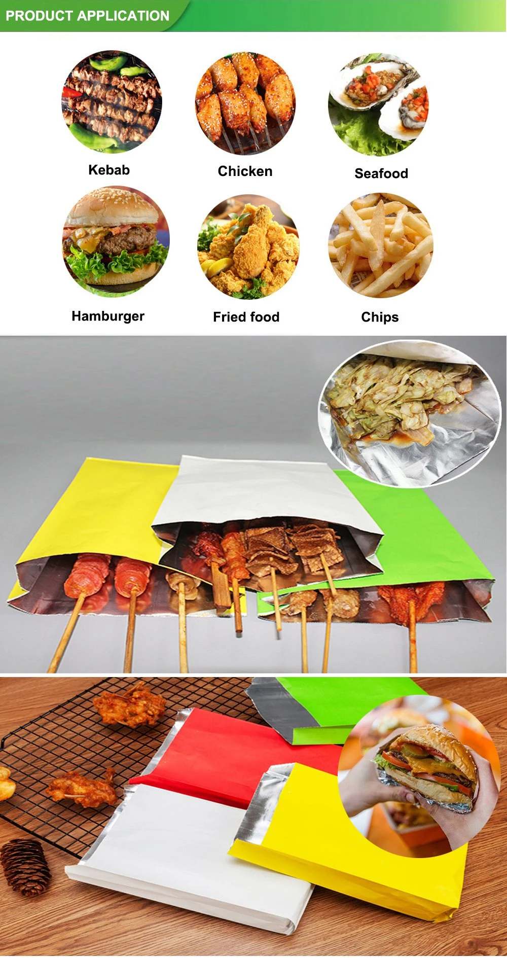 French Friess Best Papers for Hot Food Carrier out Custom Paper Bag