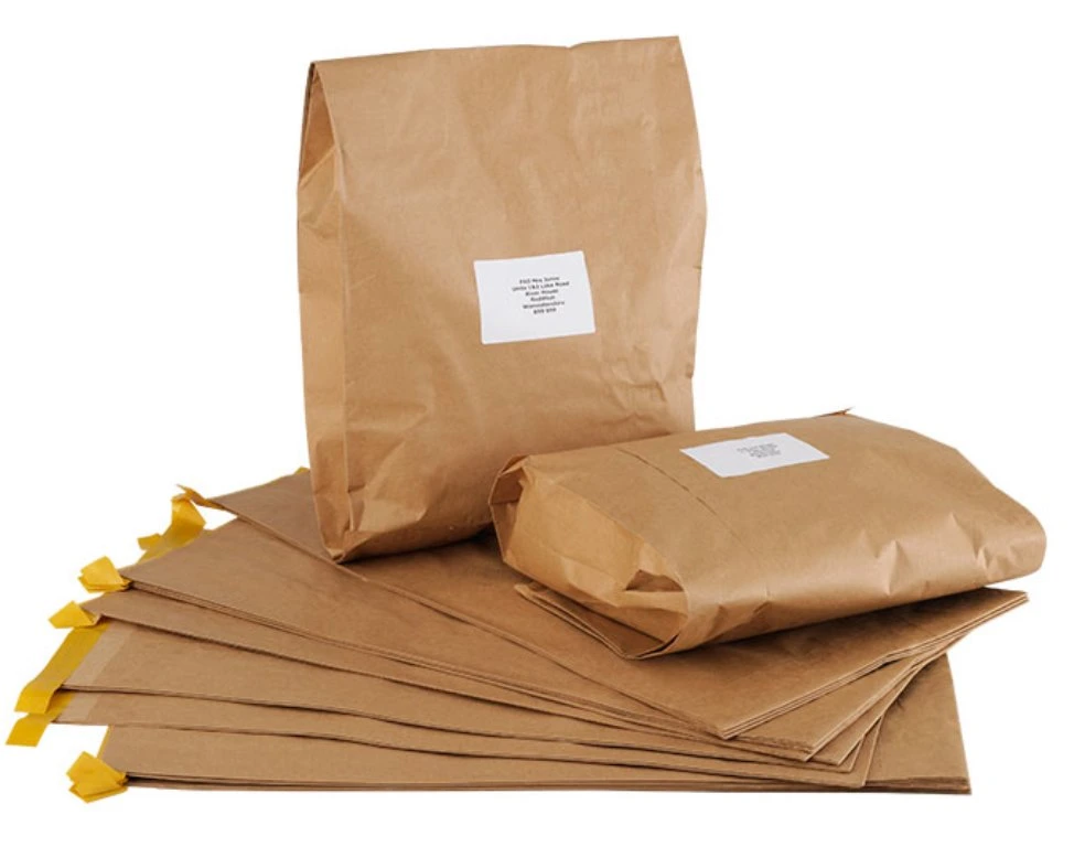 Food Grade Paper Bag Pinch Bottom Bag for Flour/Mailing Courier Bags