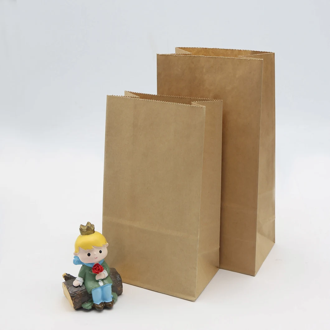 Factory Wholesale Custom Printed White Kraft Sos Paper Bag for Fast Food Take-out