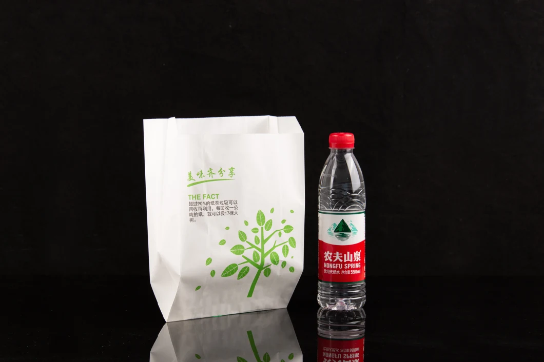 Customized Food Packing Pinch Bottom Greasepfoof Paper Bag