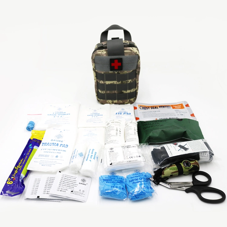 Professional Custom First Aid Kit Sos Tactical Survival Kit Set Bag for Travel Outdoor Trauma Ifak Use