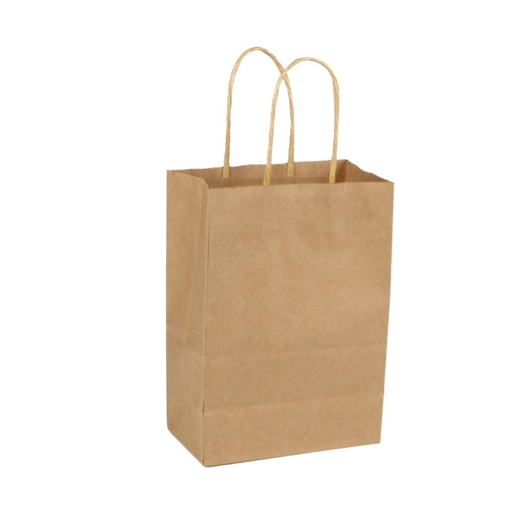 Wholesale Stand up Matte Kraft Paper Zipper Bag with Handle and Flat Bottom