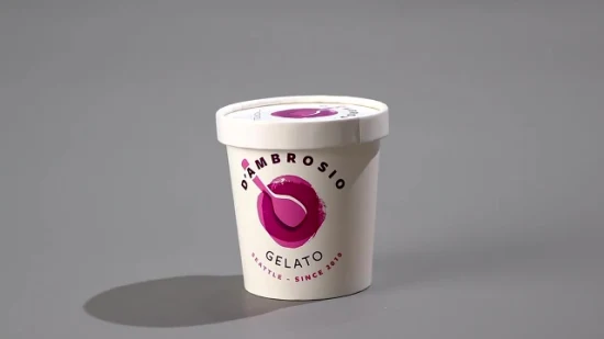 Custom Ice Cream Packaging Cup Ice Cream Container Paper Bowls for Ice Cream
