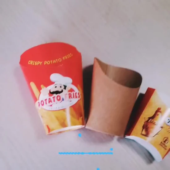 Wholesale Disposable French Fries Popcorn Kraft Paper Packing Bucket