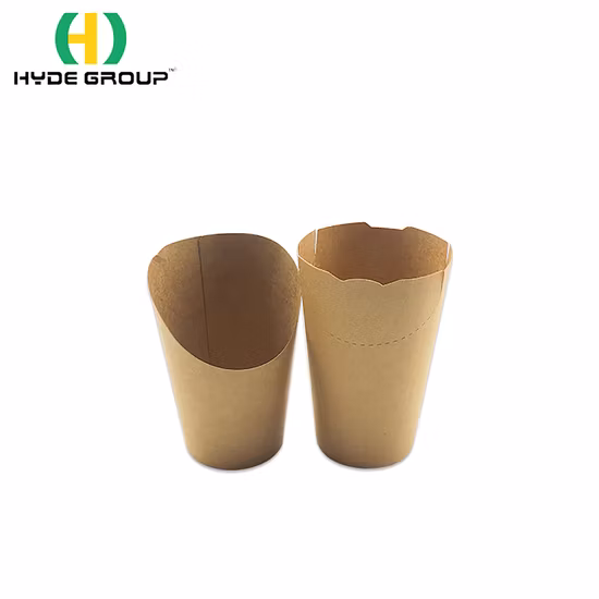 Wholesale Disposable French Fries Popcorn Kraft Paper Packing Bucket