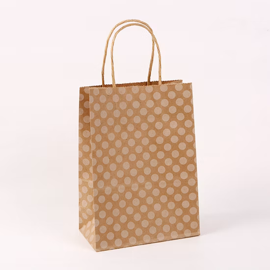China Factory Fashion Promotional Paper Shopping Bag Custom Kraft Paper Bag