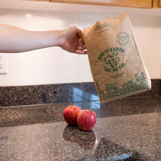 Eco Friendly Pinch Bottom Paper Bags Polypropylene Kraft Paper Bags High Tensile Strength Kitchen Refuse Bag