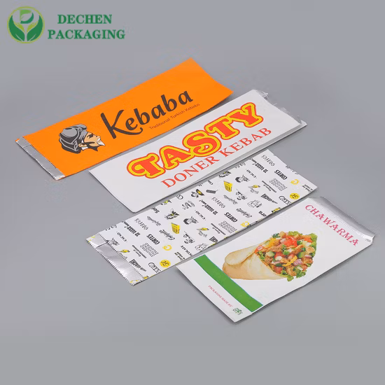 Fries Pinch Bottom Lined Paper Kebab Bag Aluminum Foil Cooking Bags